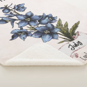 Juli Geburtstags-Blume Sherpadecke (3/4)