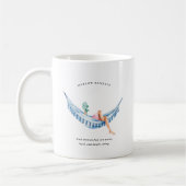 Juli Geburtstagsmonat Mädchen | Monogramm Kaffeetasse (Links)