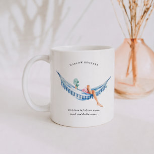 Juli Geburtstagsmonat Mädchen Monogramm Kaffeetasse
