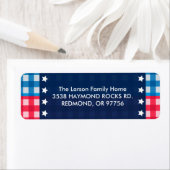 Juli Gingham Picnic Address Labels (Insitu)