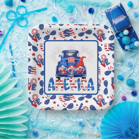 Juli Gnomes Pappteller (Party)