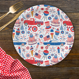 Juli GRILLEN Americana Pappteller