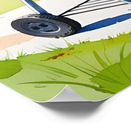 Juli GRILLEN Celebration Grill Poster (Ecke)