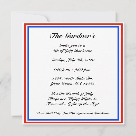 Juli GRILLEN Einladung (Rückseite)