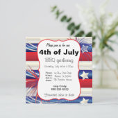 Juli GRILLEN Einladung (Stehend Vorderseite)