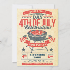 Juli GRILLEN Grill Family Wiedersehen Einladung