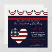 Juli GRILLEN Party Einladung (Vorne/Hinten)