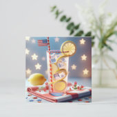 Juli GRILLEN Party Einladung (Stehend Vorderseite)