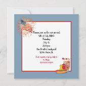 Juli GRILLEN Party Einladung (Rückseite)