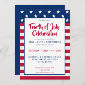 Juli GRILLEN Party Einladung (Vorne/Hinten)