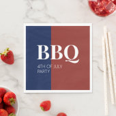 Juli GRILLEN Party Serviette (Beispiel)