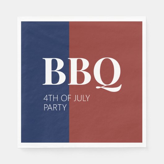 Juli GRILLEN Party Serviette (Vorderseite)