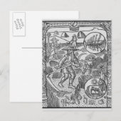 Juli, Heu, Krebs Postkarte (Vorne/Hinten)