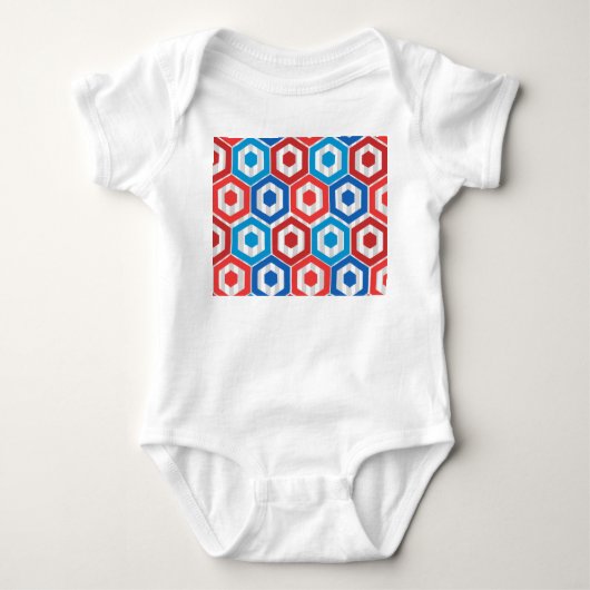 Juli Hexagons Baby Strampler (Vorderseite)
