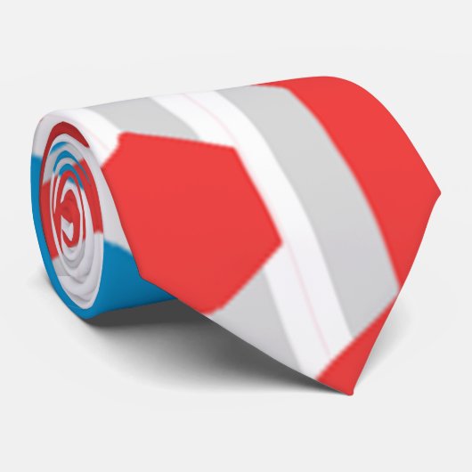 Juli Hexagons Krawatte (Gerollt)