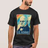 Juli John Quincy Adams Präsident Retro Patr T-Shirt (Vorderseite)