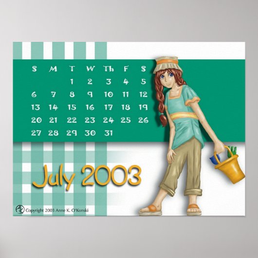 Juli-Kalender 2003 Poster (Vorne)