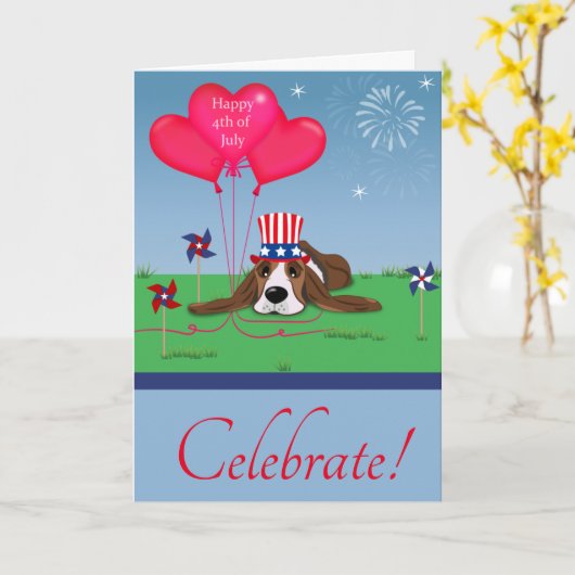 Juli Karte (Gelbe Blume)