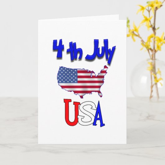 Juli Karte (Gelbe Blume)