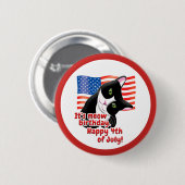 Juli Katze Button (Vorne & Hinten)