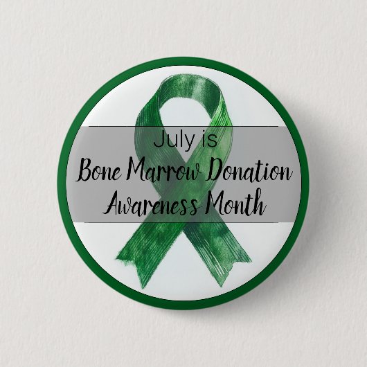 Juli Knochenmark Spendenmonat Button (Vorderseite)