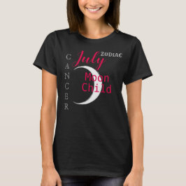Juli Krebs Zodiac Crescent Moon T-Shirt