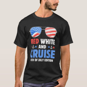 Juli Kreuzfahrt 2024 4. Juli Familie Matching Crui T-Shirt