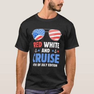 Juli Kreuzfahrt 2024 4. Juli Familie Matching Crui T-Shirt
