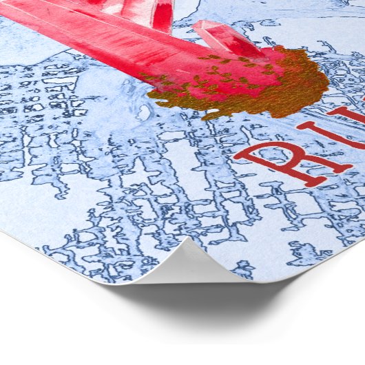 Juli Larkspur und Ruby Birthday Poster (Ecke)