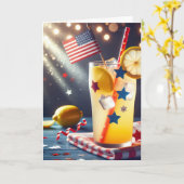 Juli Lemonade Karte (Gelbe Blume)