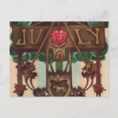 Juli - Leo Postkarte (Vorderseite)