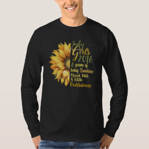 Juli Mädchen 2016 6 Jahre alt 6 Sonnenschein Gebur T-Shirt