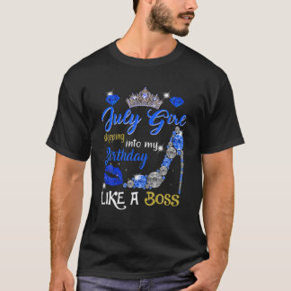 Juli Mädchen geht in mein Geburtstagsgeschenk T-Shirt