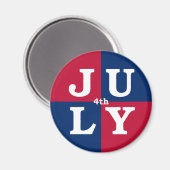 Juli Magnet (Vorderseite/Rückseite)