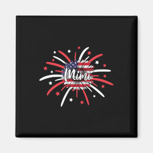 Juli Mimi Sunflower American Flag Feuerwerk Magnet