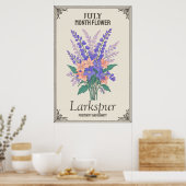 Juli Monat Blume Poster (Küche)