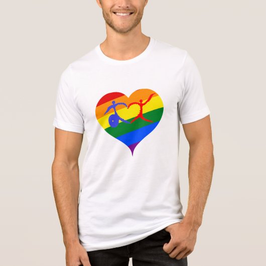 Juli Monat der Behinderung Tri-Blend Shirt (Vorderseite)