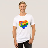 Juli Monat der Behinderung Tri-Blend Shirt (Vorderseite voll)