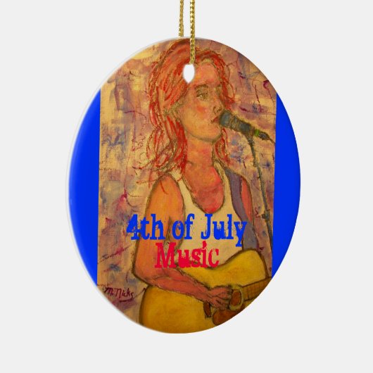 Juli Musik Keramik Ornament (Rechts)