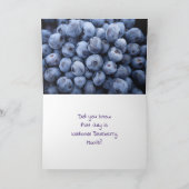 Juli: National Blueberry Month Karte (Innenseite)