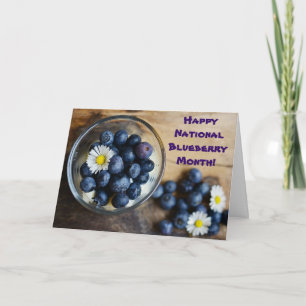 Juli: National Blueberry Month Karte