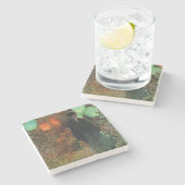 Juli Night (von Childe Hassam) Steinuntersetzer (Seitenansicht)