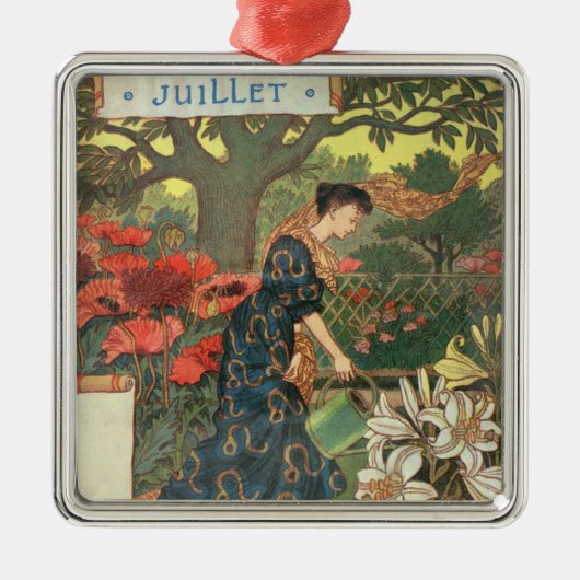 Juli Ornament Aus Metall (Vorne)