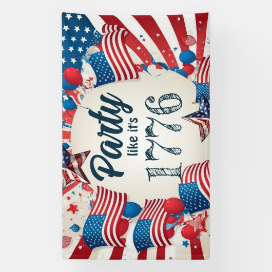 Juli Party Banner (Vertikal)