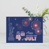 Juli Party | Design für Veranstaltungen Einladung (Stehend Vorderseite)