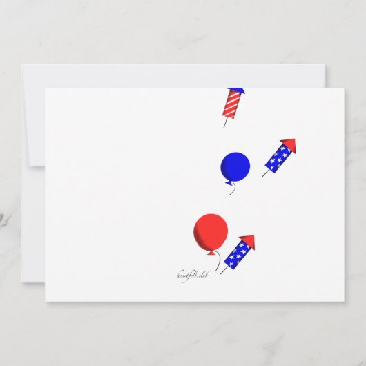 Juli Party Einladung (Rückseite)