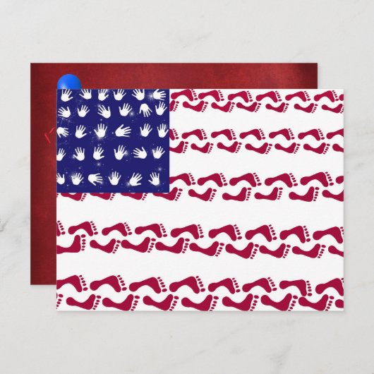 Juli Party Einladung (Vorne/Hinten)