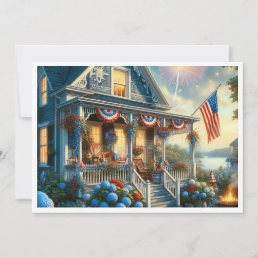 Juli Party Einladung (Rückseite)