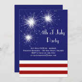 Juli Party Einladung (Vorne/Hinten)