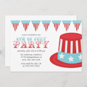 Juli Party Einladung (Vorne/Hinten)